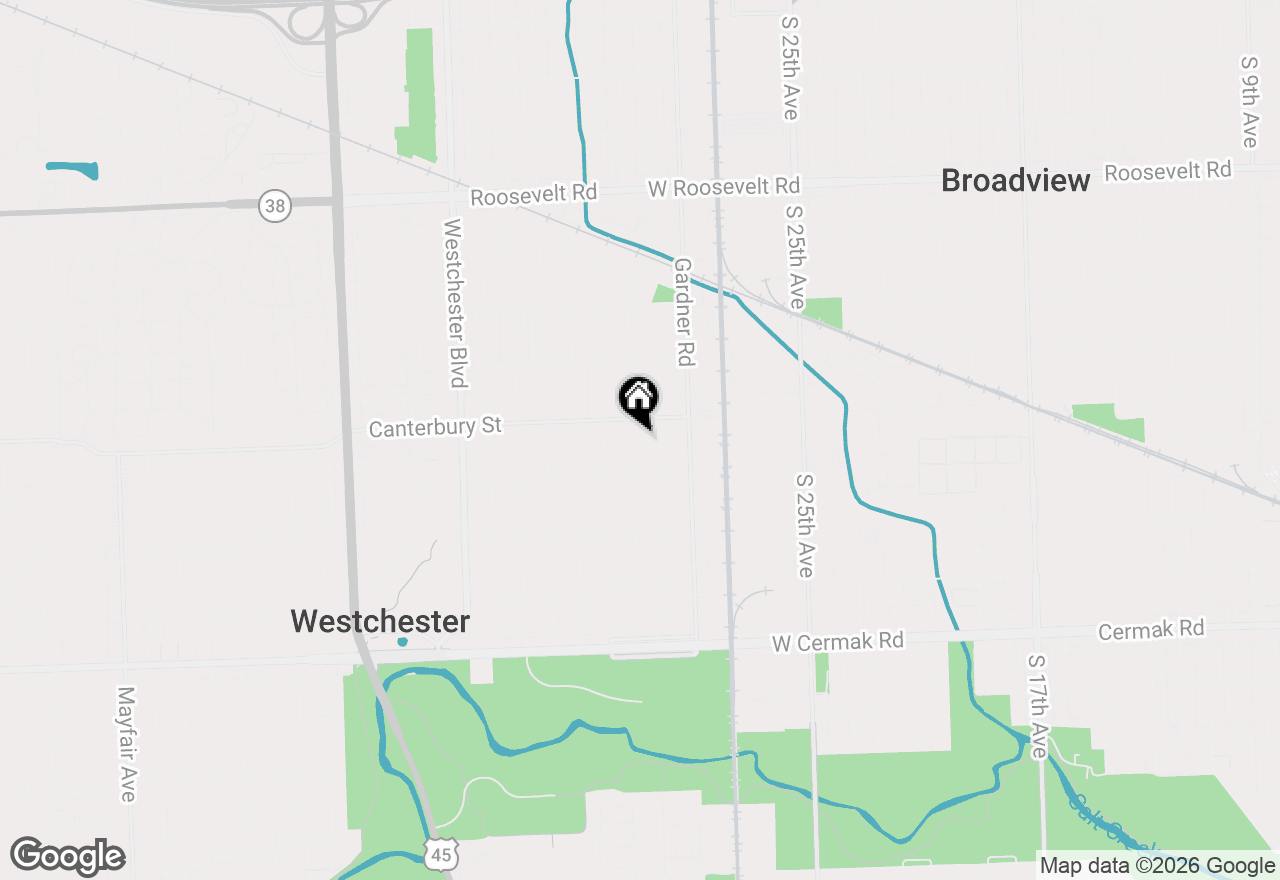 Map of 1623 Manchester Avenue, Westchester, IL 60154