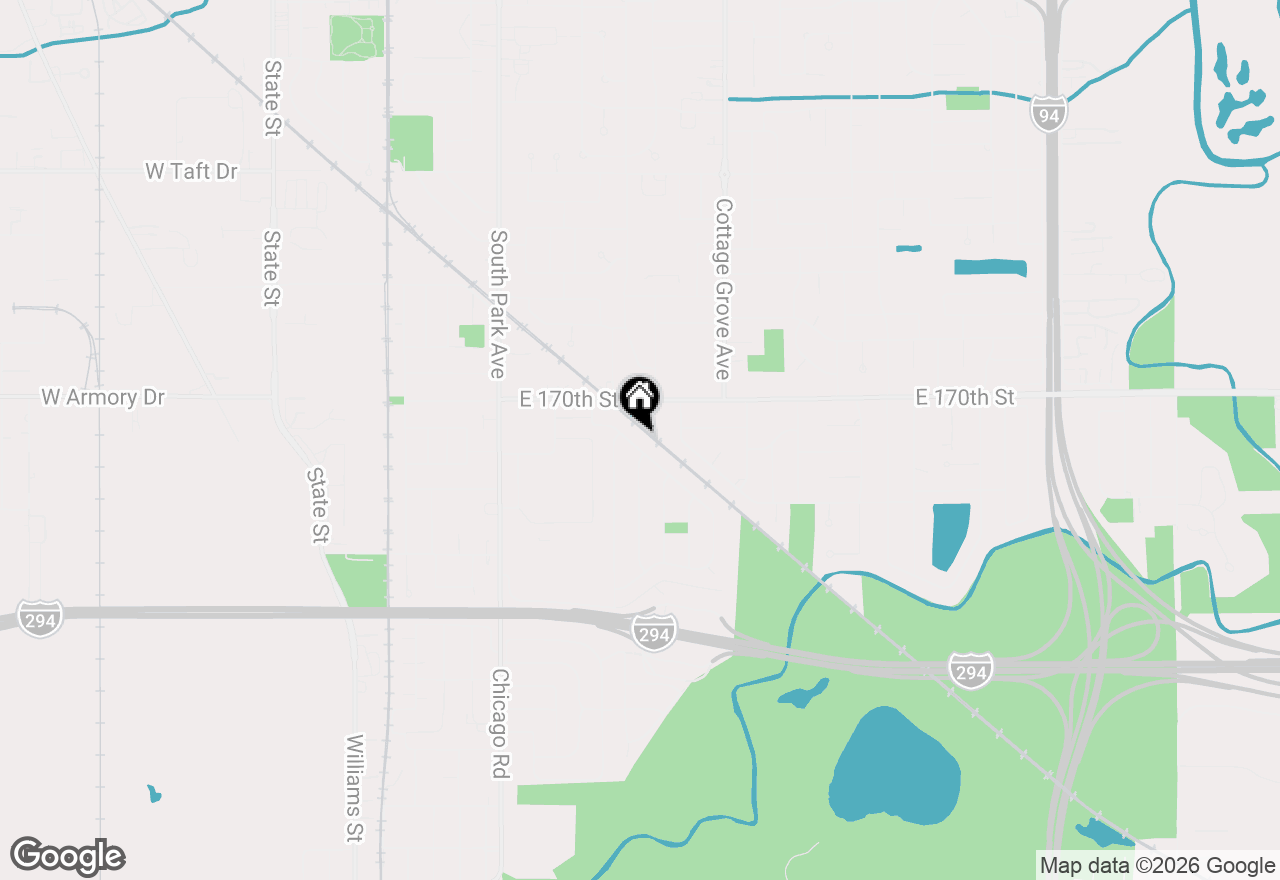 Map of 544 Thornwood Drive, South Holland, IL 60473