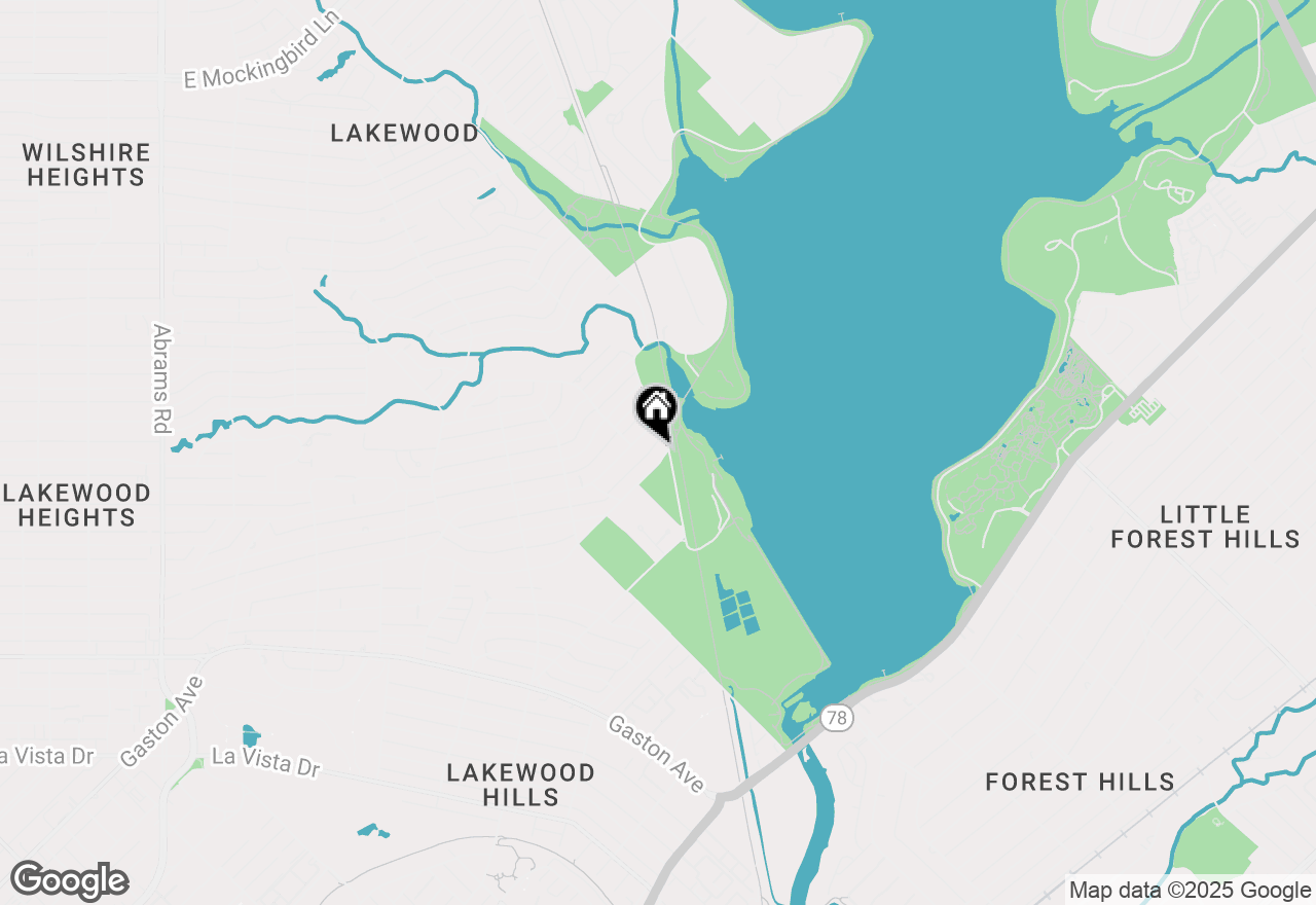 Map of 7307 Tokalon Drive, Dallas, TX 75214