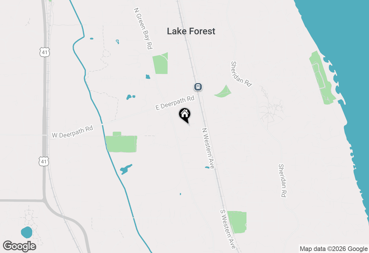 Map of 464 Oakwood Avenue, Lake Forest, IL 60045