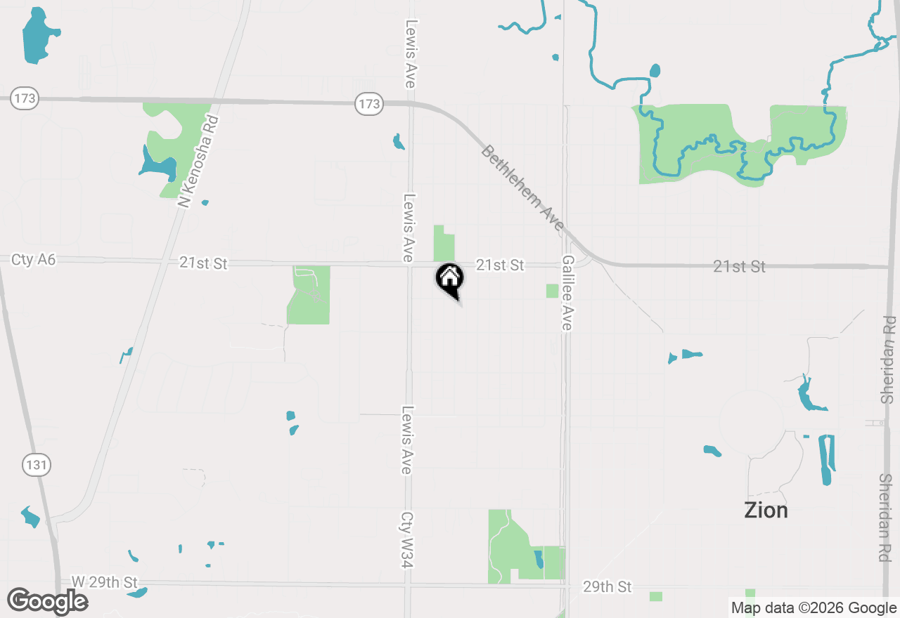 Map of 2204 Joanna Avenue, Zion, IL 60099