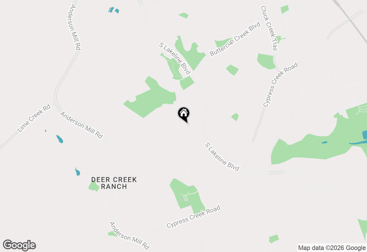 Map of 1612 Fall Creek Dr, Cedar Park, TX 78613