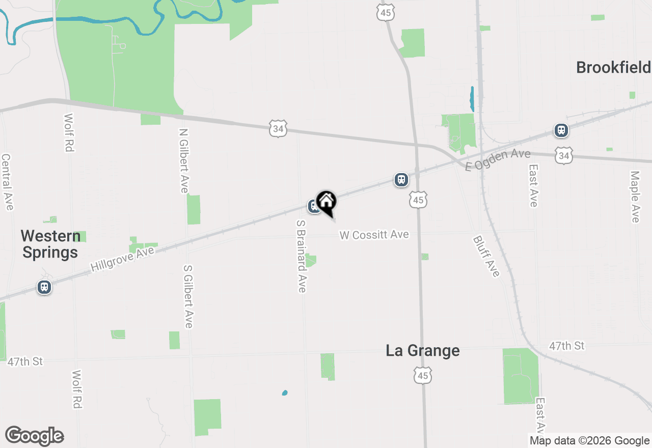 Map of 34 S Waiola Avenue #4, La Grange, IL 60525