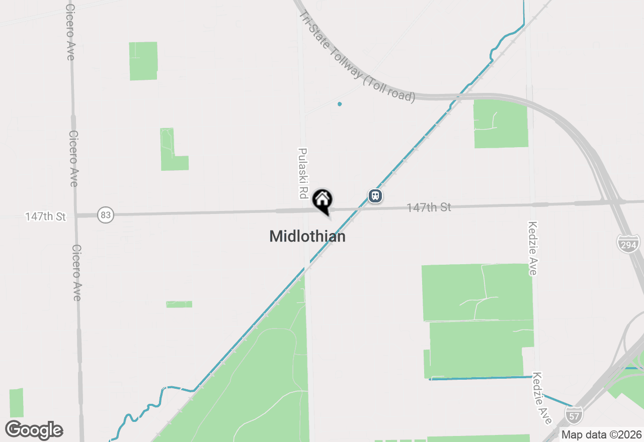 Map of 3926 147th Place, Midlothian, IL 60445