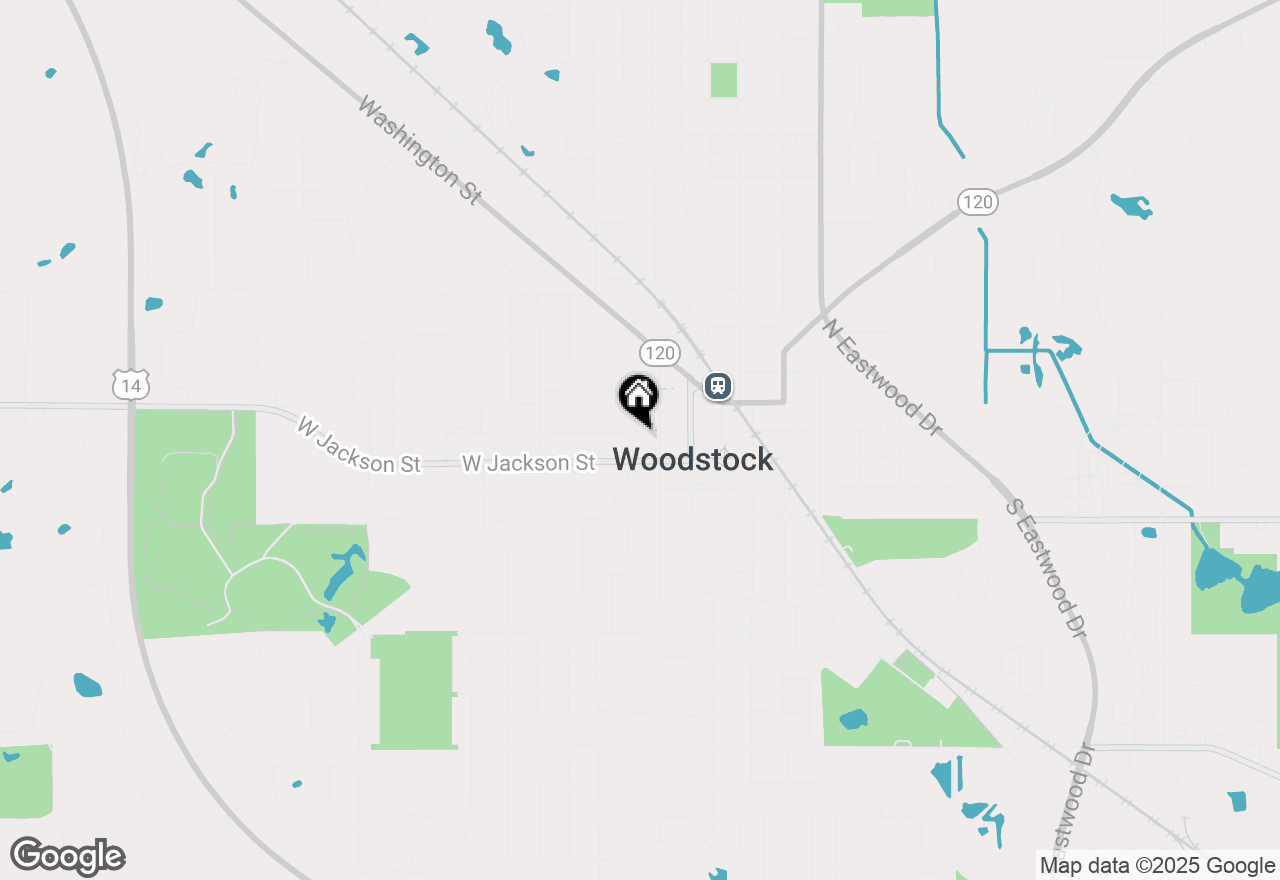 Map of 319 W Judd Street, Woodstock, IL 60098