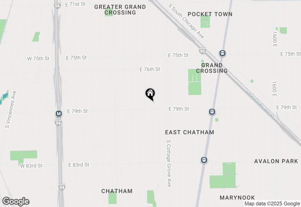 Map of 7835 S Champlain Avenue, Chicago, IL 60619