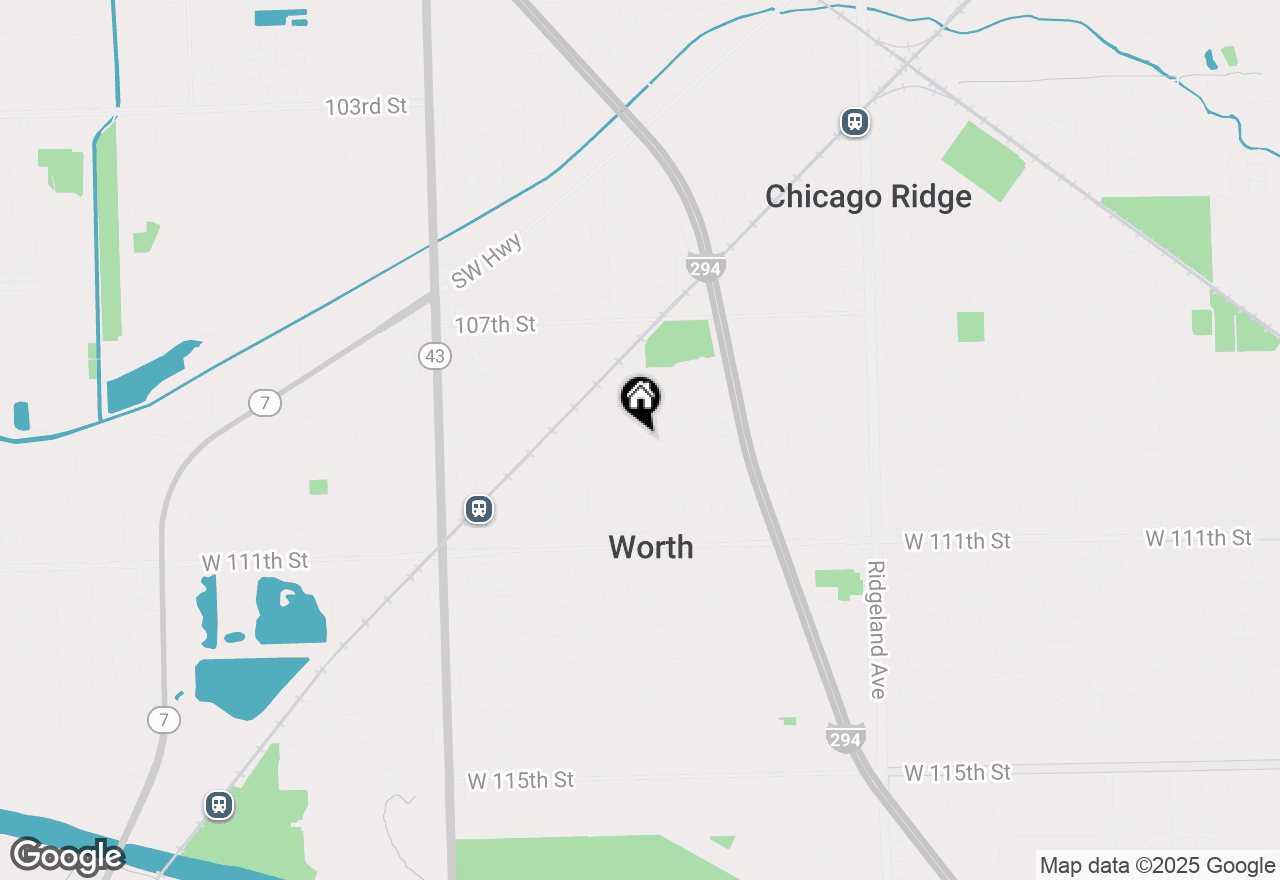 Map of 6801 W 109th Street, Worth, IL 60482