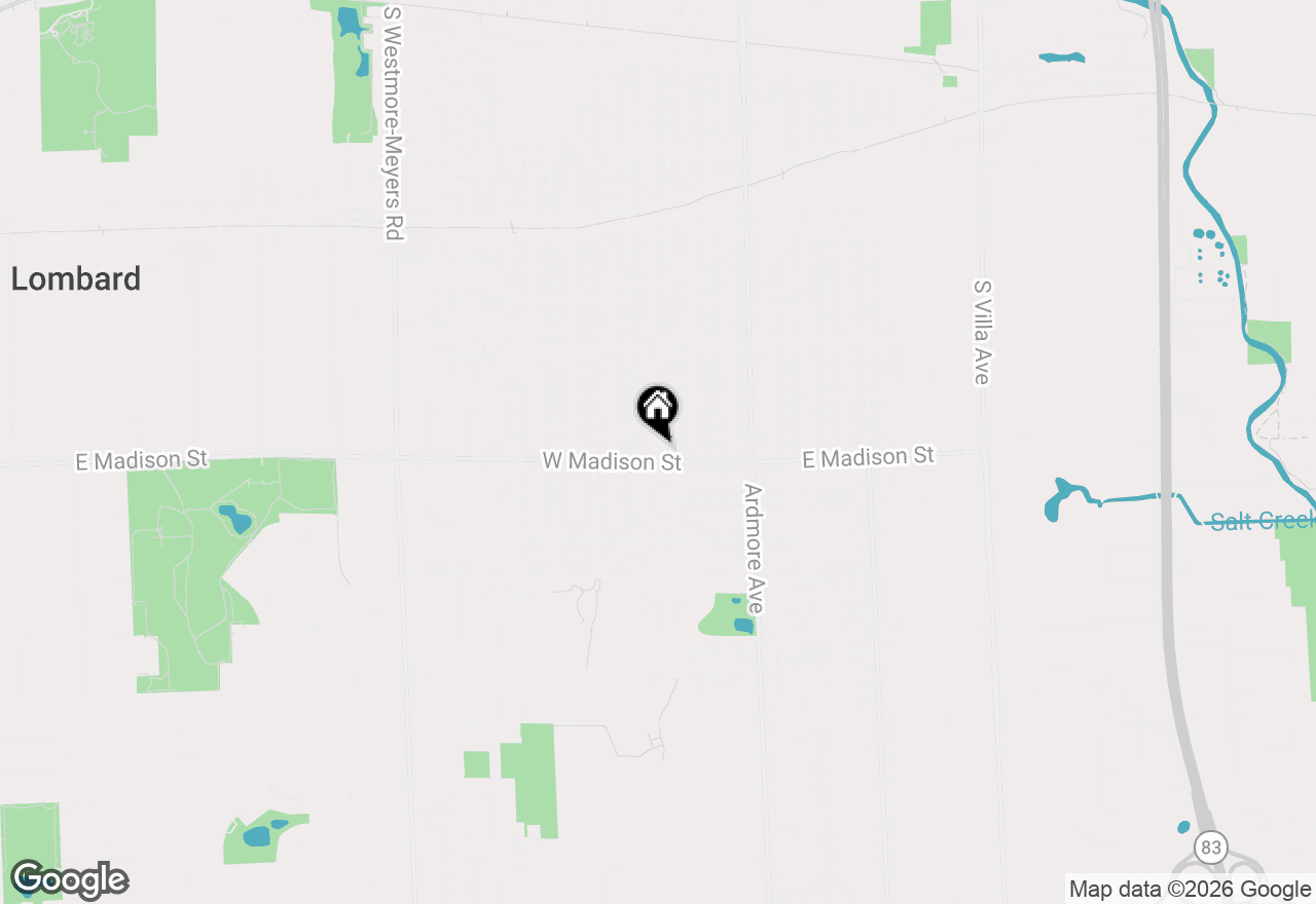 Map of 120 W Madison Street, Villa Park, IL 60181