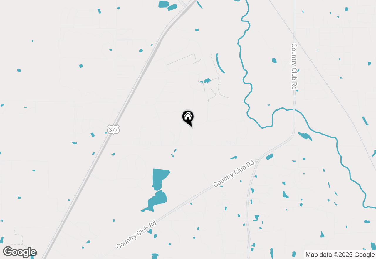 Map of 4904 Argyle Lane, Denton, TX 76226