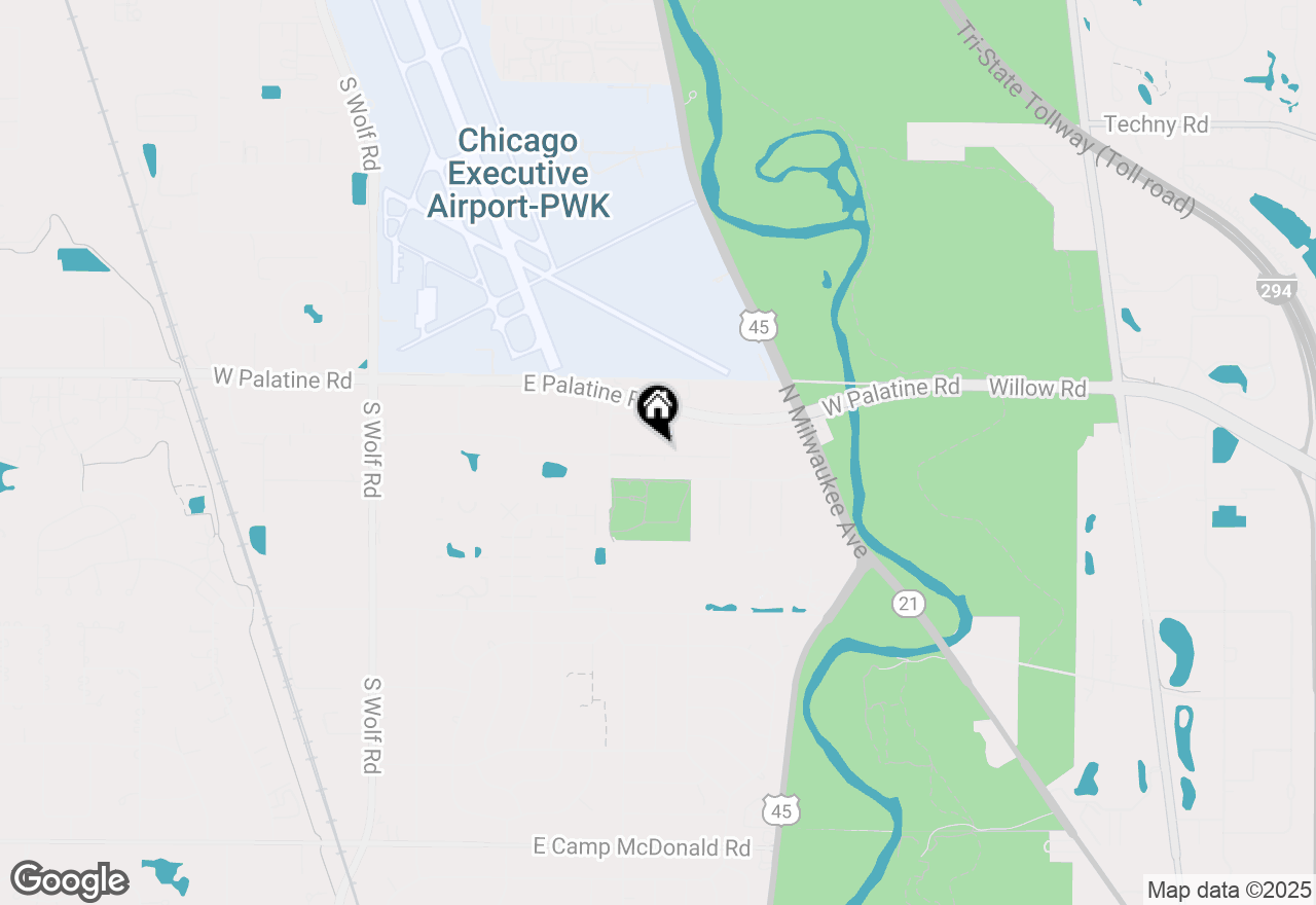 Map of 716 W Piper Lane #3A, Prospect Heights, IL 60070