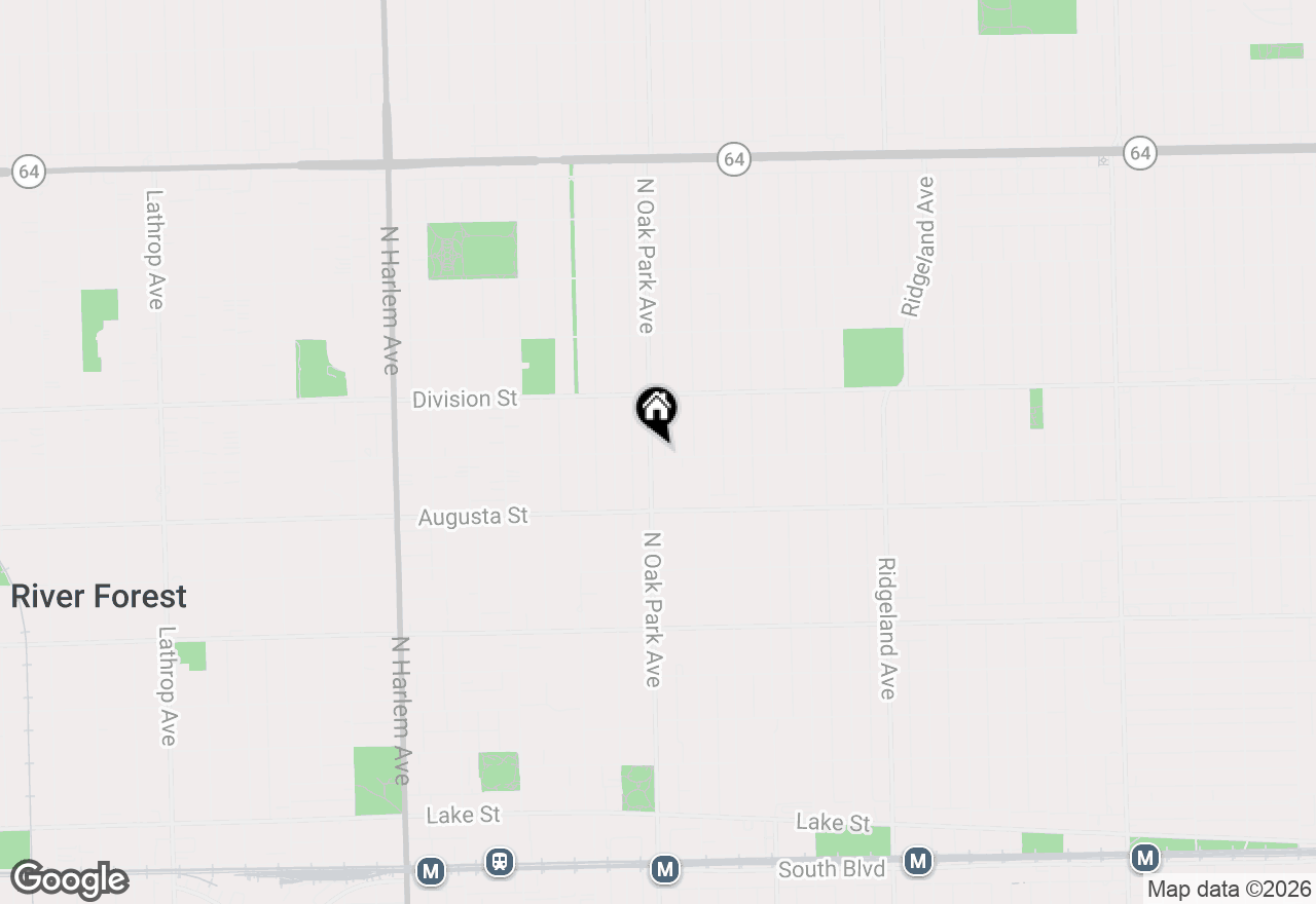 Map of 800 N Oak Park Avenue, Oak Park, IL 60302