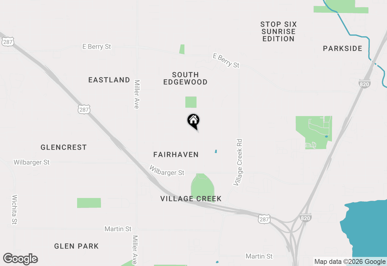 Map of 4120 Wilhelm Street, Fort Worth, TX 76119