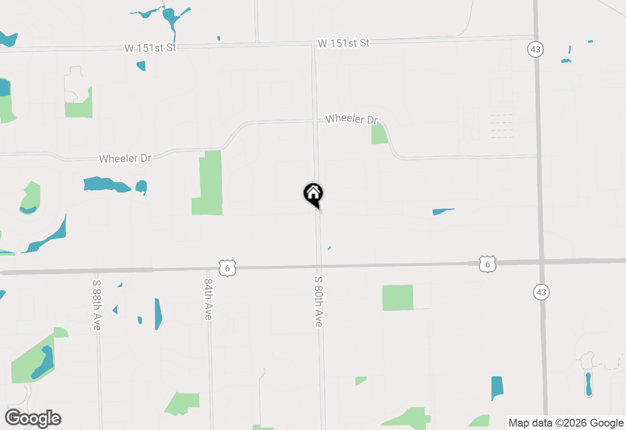 Map of 15714 Brassie Court #1S, Orland Park, IL 60462