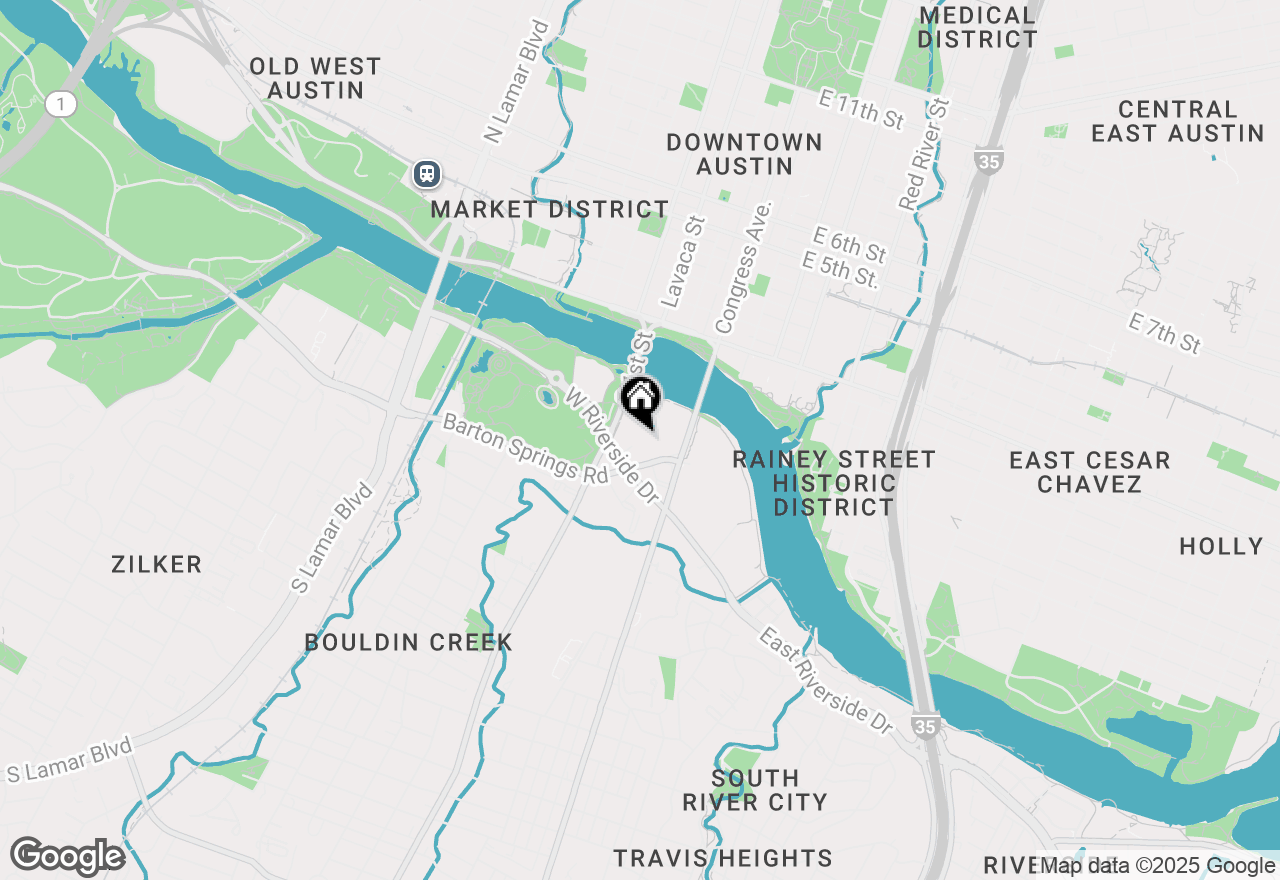 Map of 214 Barton Springs Rd #922, Austin, TX 78704
