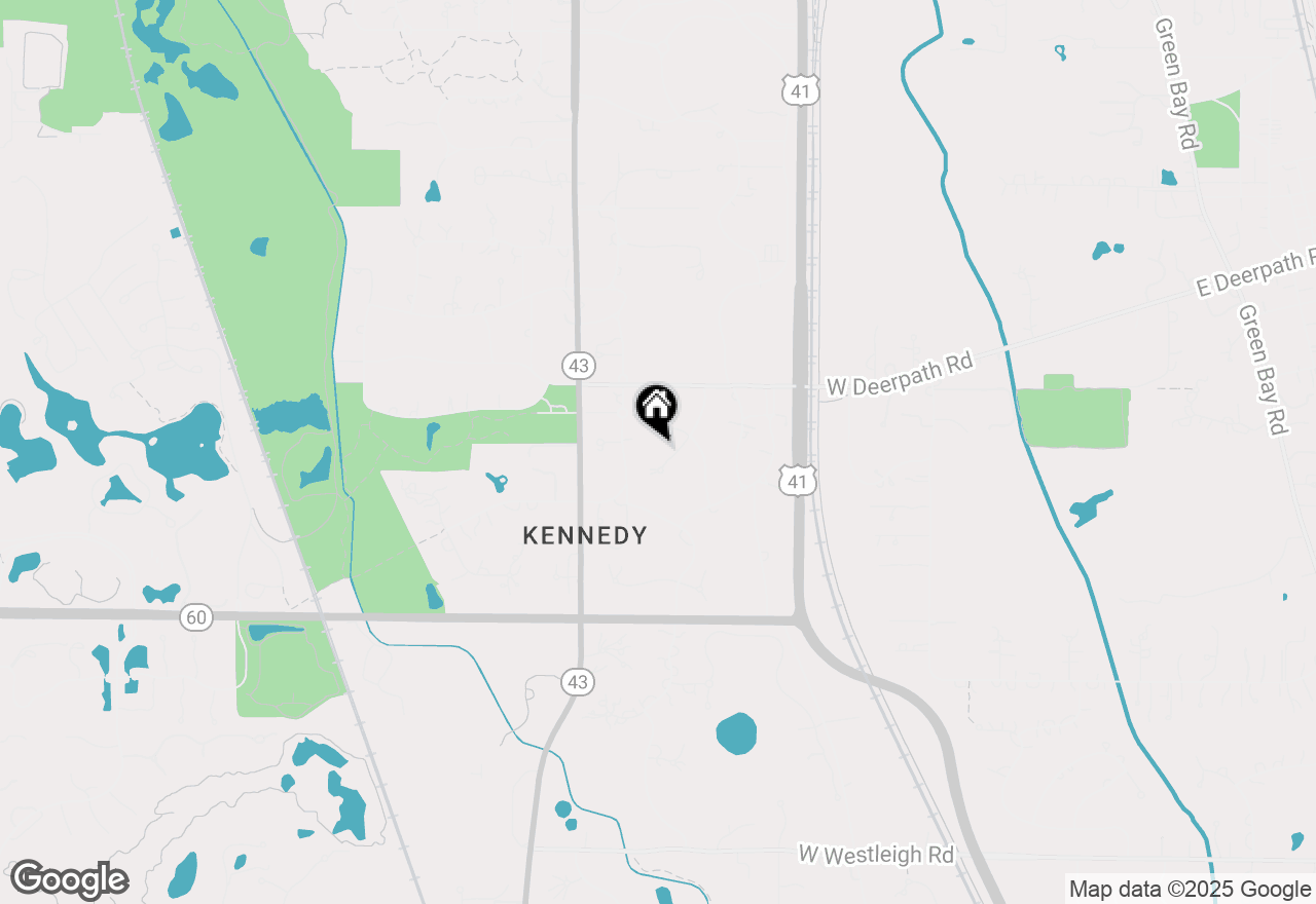 Map of 292 Sussex Lane, Lake Forest, IL 60045