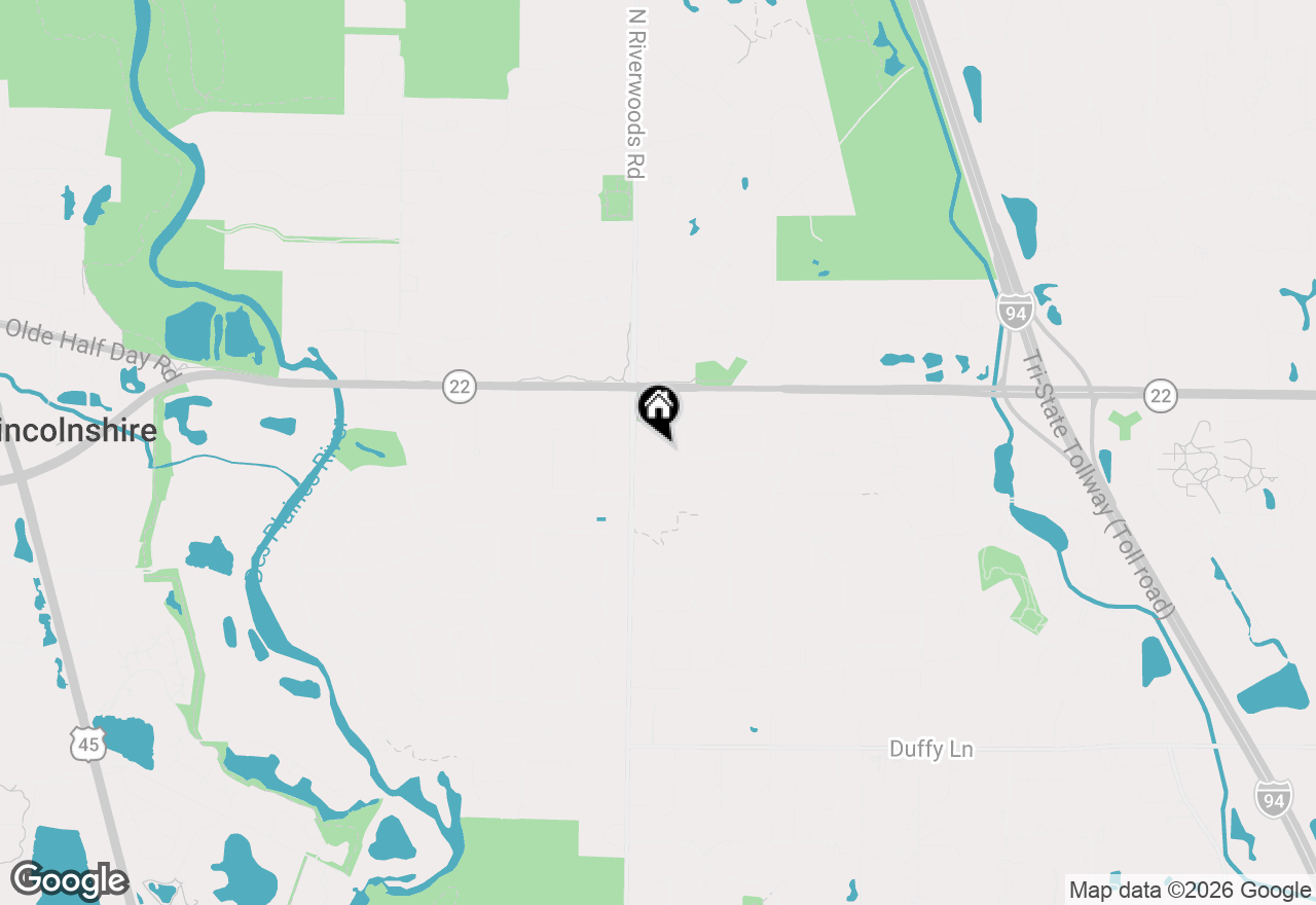 Map of 5 Brittany Lane, Lincolnshire, IL 60069