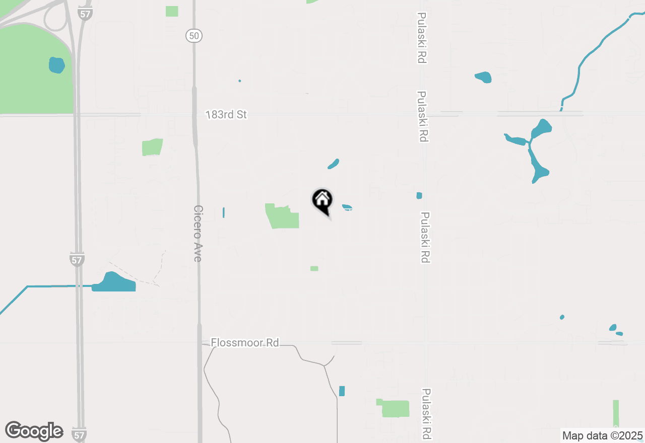 Map of 18641 Maple Avenue, Country Club Hills, IL 60478