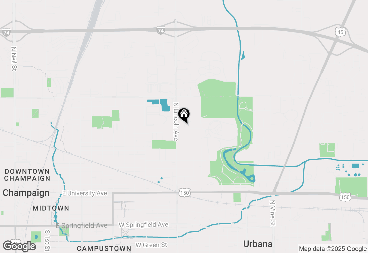 Map of 814 Sunset Drive #2, Urbana, IL 61801