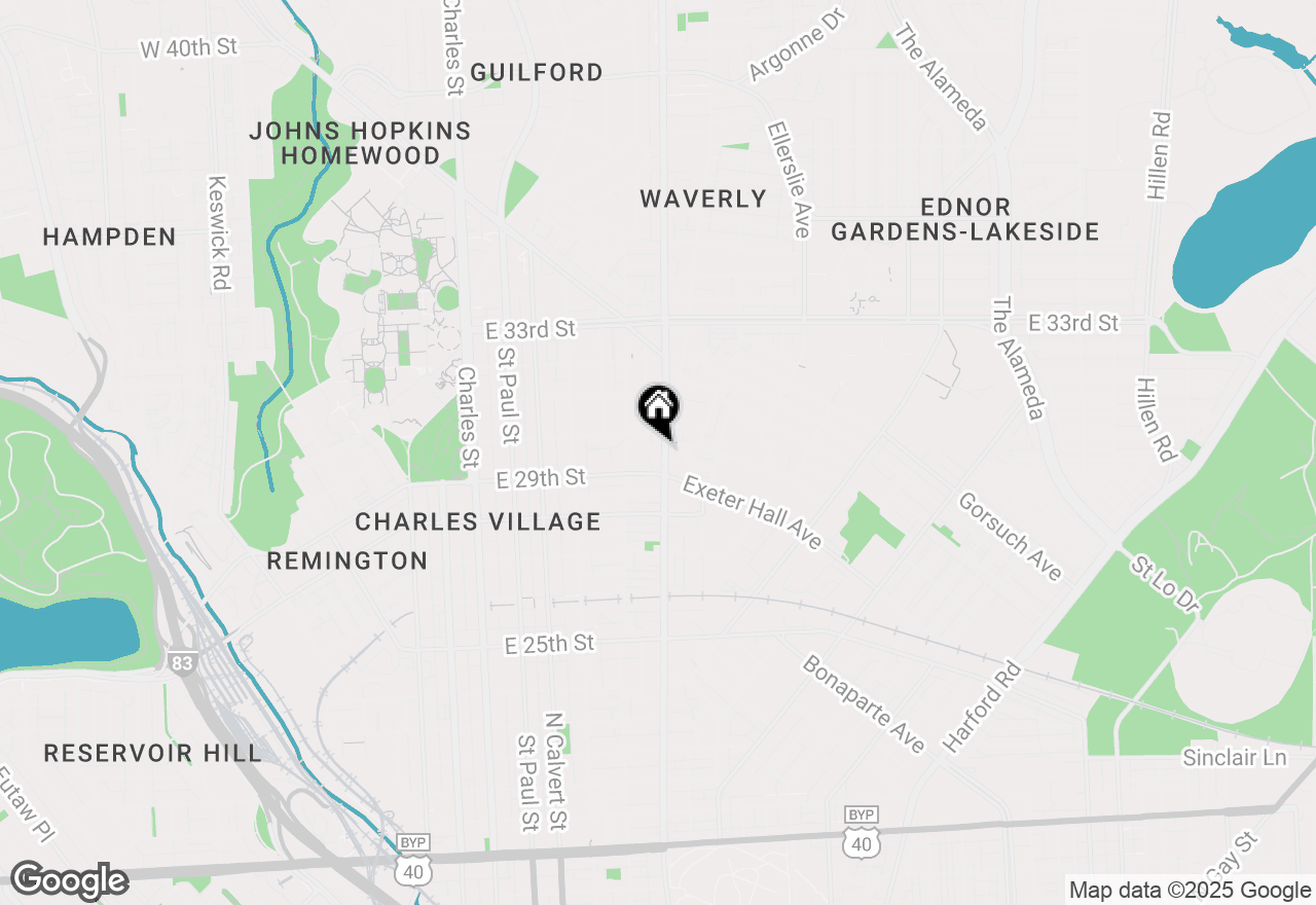 Map of 2932 Greenmount, Baltimore, MD 21218