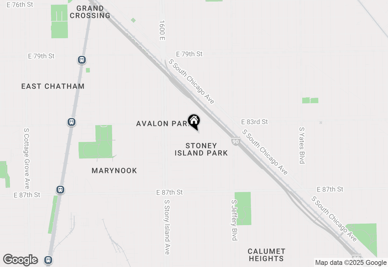 Map of 1739 E 83rd Place, Chicago, IL 60617