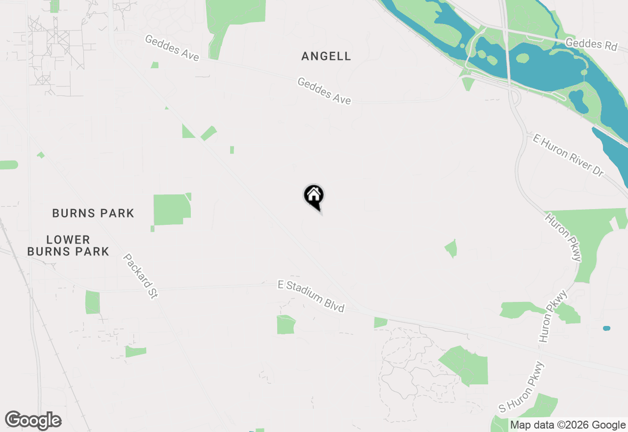 Map of 1410 Kearney Road, Ann Arbor, MI 48104