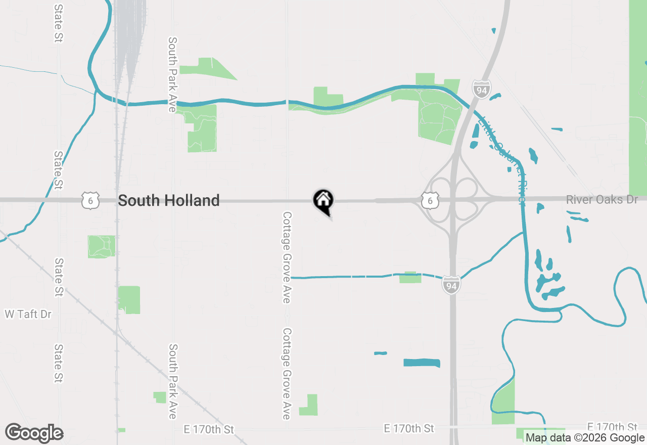 Map of 913 E 162nd Place, South Holland, IL 60473