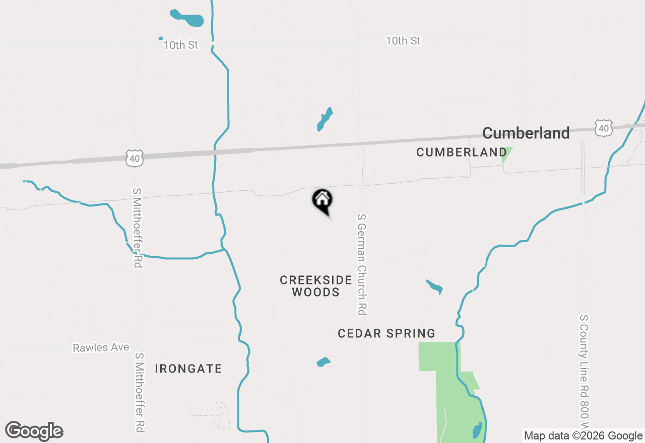 Map of 172 President Court, Indianapolis, IN 46229