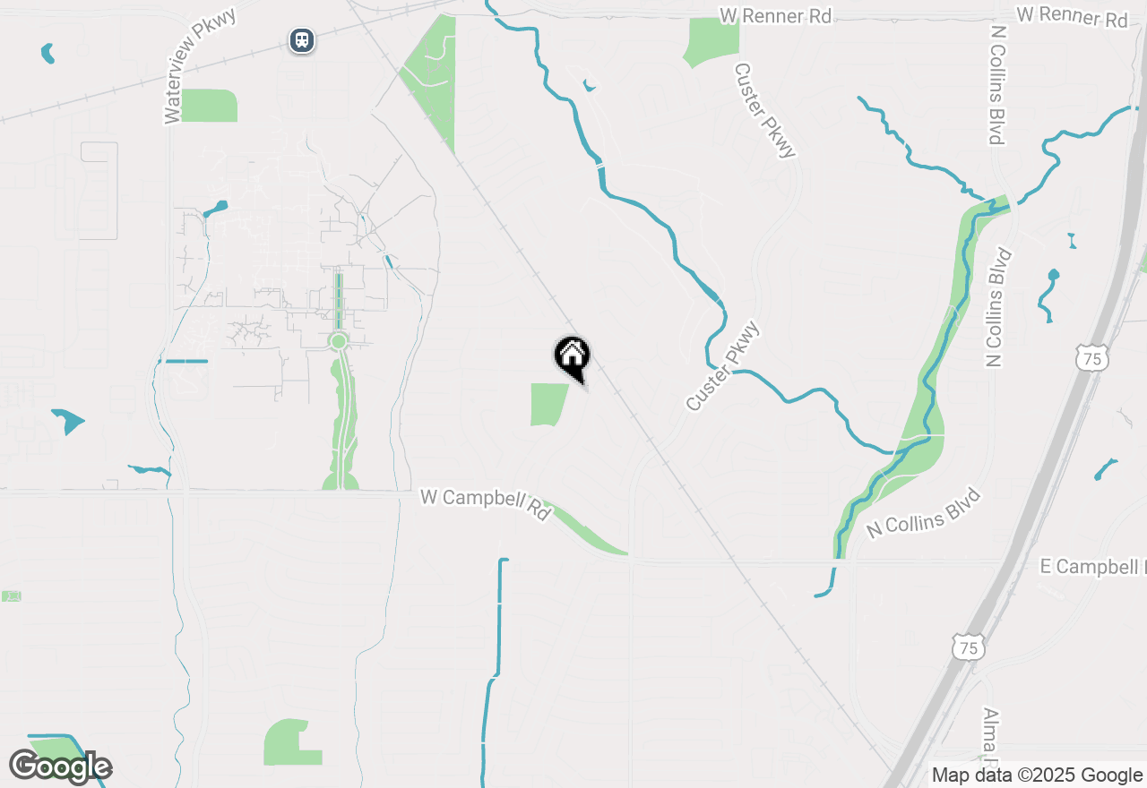 Map of 2117 Flat Creek Drive, Richardson, TX 75080