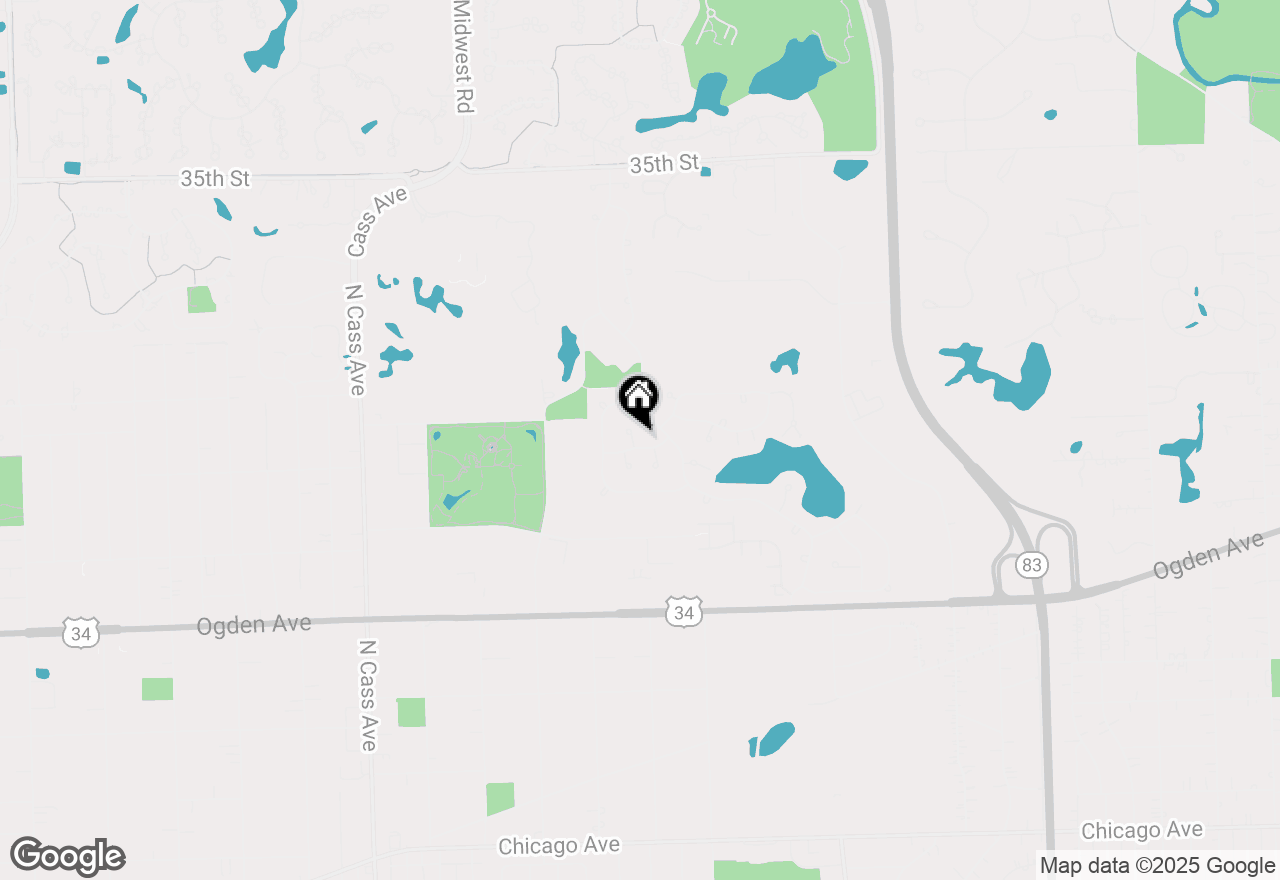 Map of 809 Orleans Place, Westmont, IL 60559