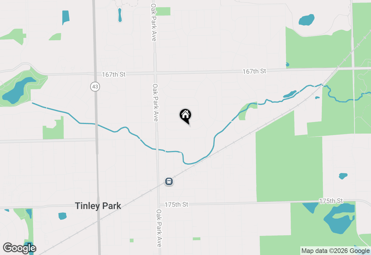 Map of 6600 Pine Point Drive, Tinley Park, IL 60477