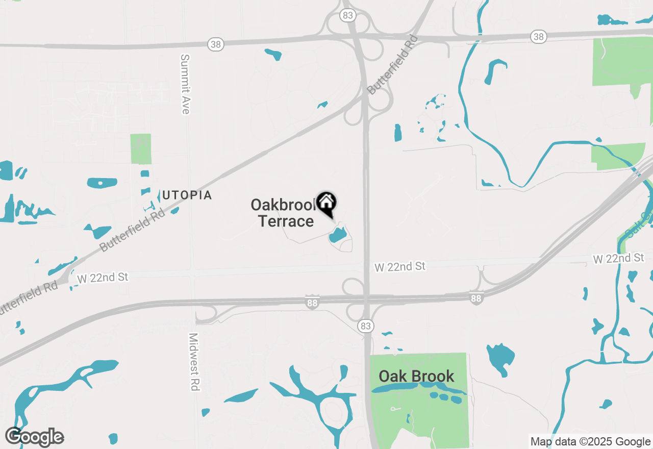 Map of 17W141 Monterey Avenue, Oakbrook Terrace, IL 60181