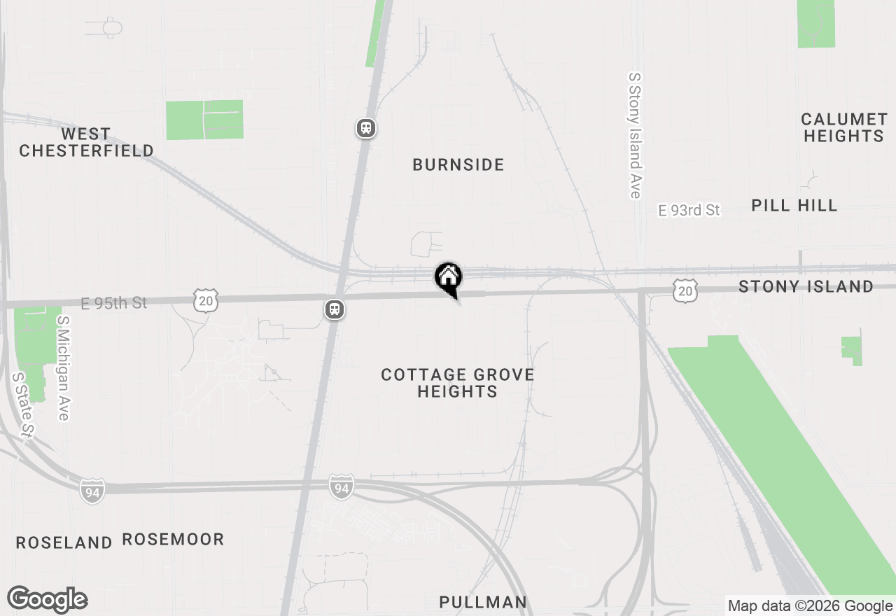 Map of 9515 S Greenwood Avenue, Chicago, IL 60628