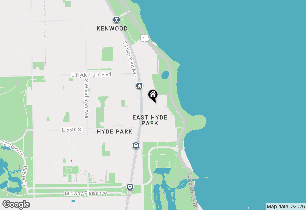 Map of 1646 E 54th Street #3D, Chicago, IL 60615