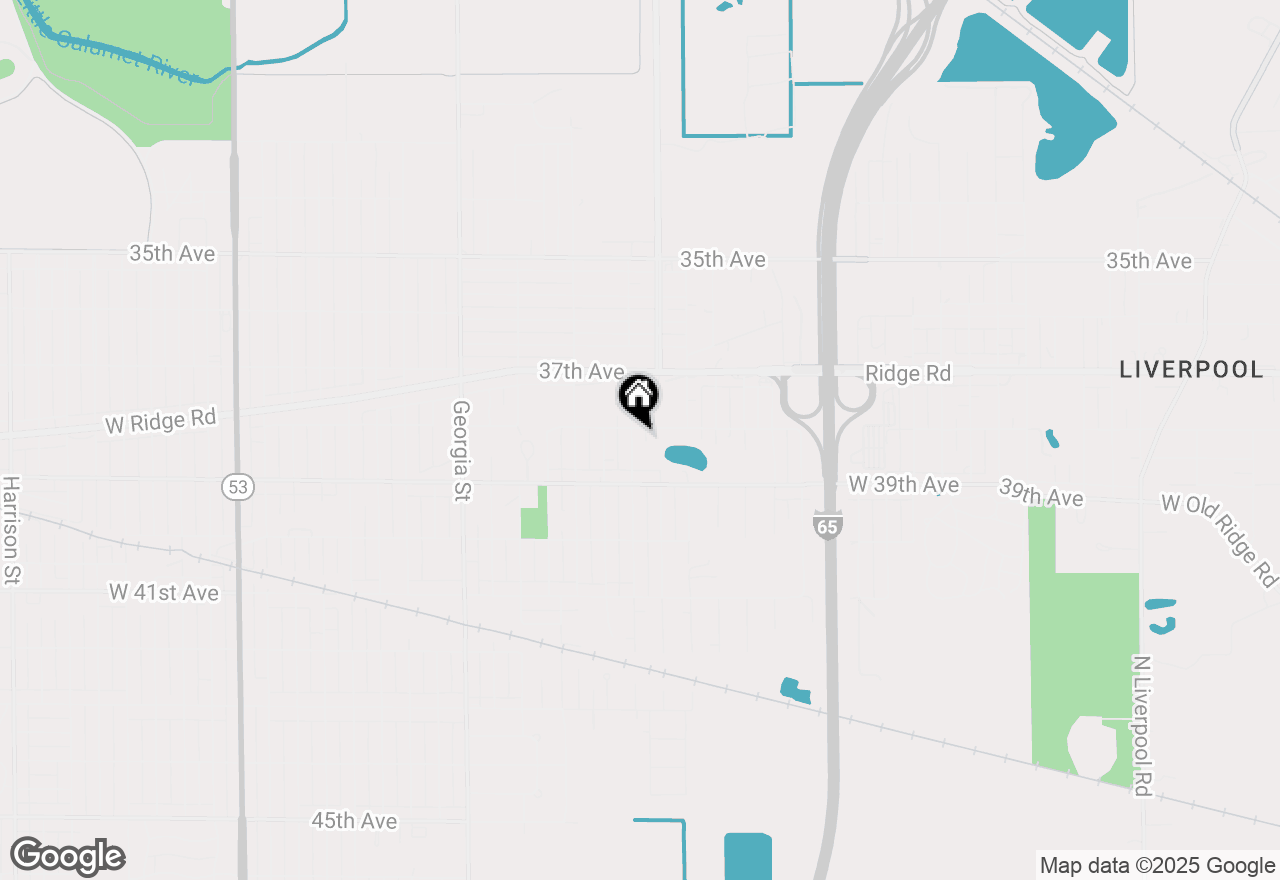 Map of 3813 Louisiana Street, Gary, IN 46409