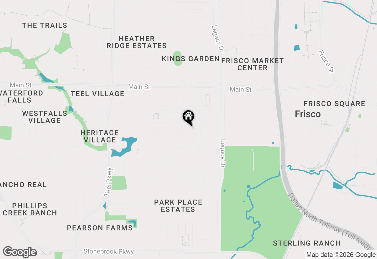 Map of 8358 Kentland Drive, Frisco, TX 75034