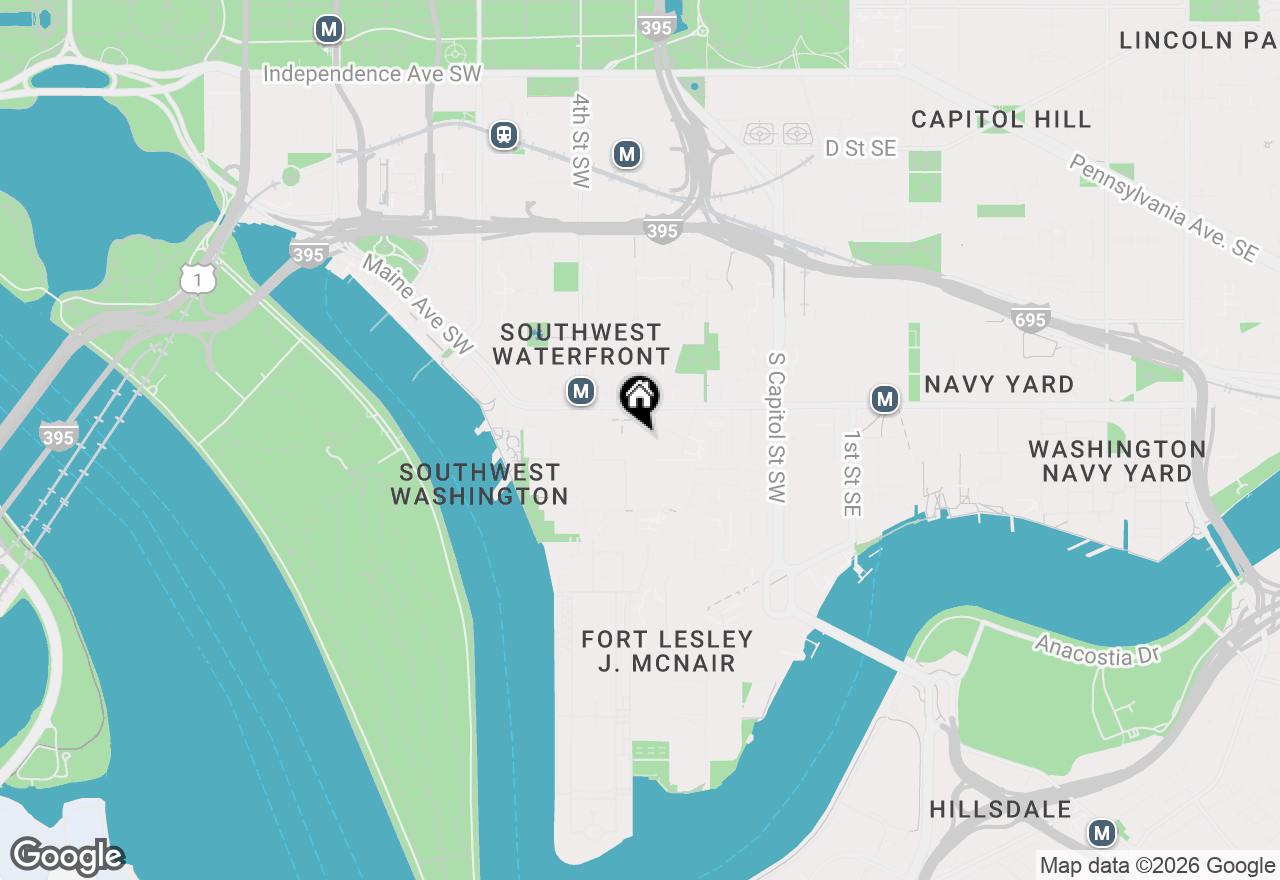 Map of 1263 Delaware Avenue Sw #53, Washington, DC 20024