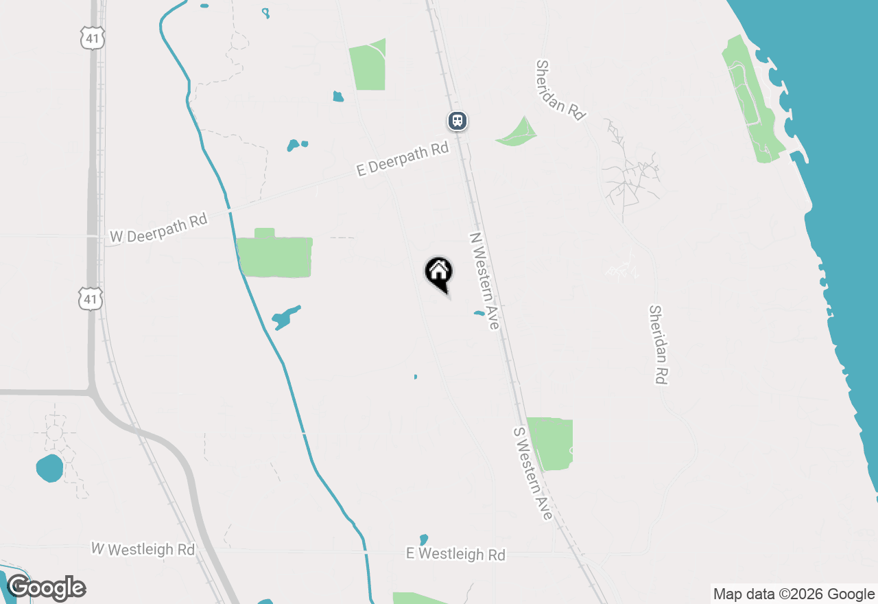 Map of 255 N Green Bay Road, Lake Forest, IL 60045