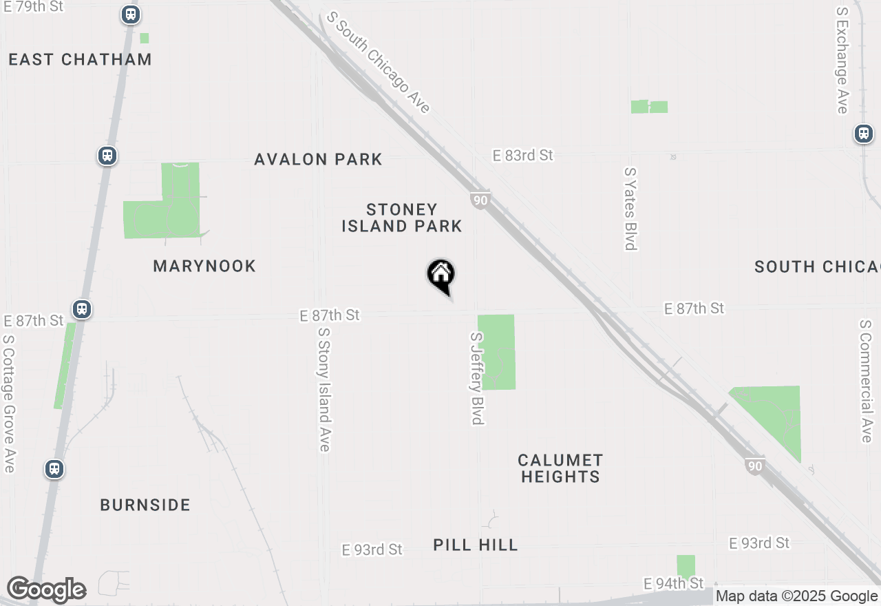 Map of 8645 S Bennett Avenue, Chicago, IL 60617