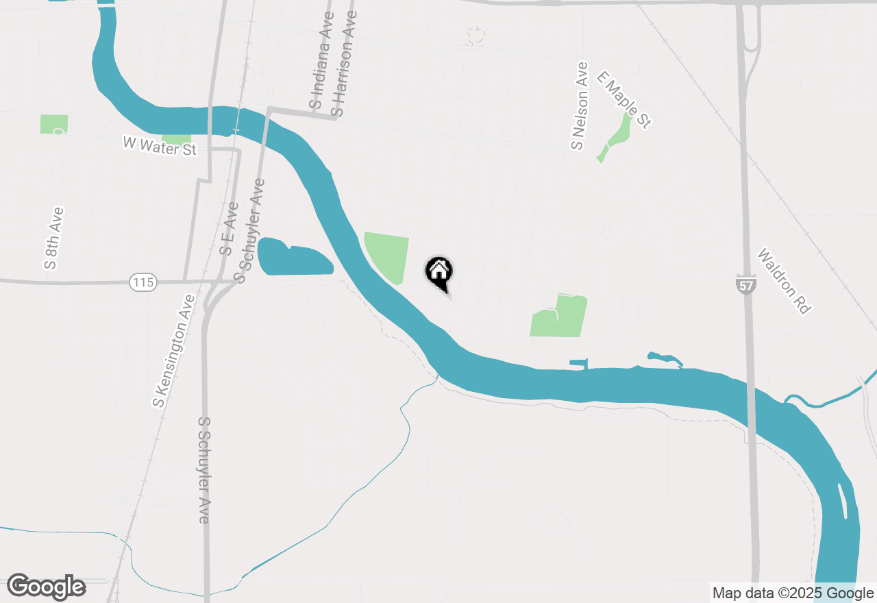 Map of 1195 S Myrtle Avenue, Kankakee, IL 60901