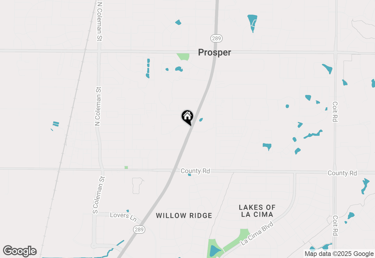 Map of 501 Stone Creek Drive, Prosper, TX 75078