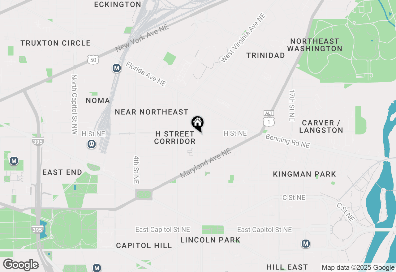 Map of 1015 H Street Ne, Washington, DC 20002