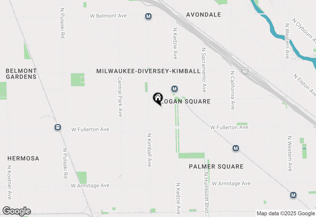 Map of 2521 N Spaulding Avenue, Chicago, IL 60647