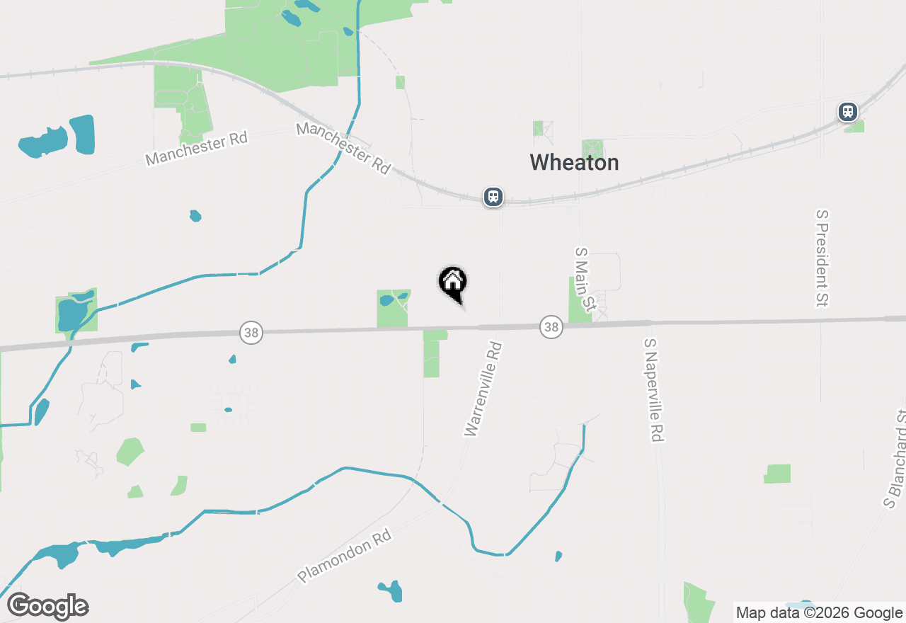 Map of 528 W Evergreen Street, Wheaton, IL 60187