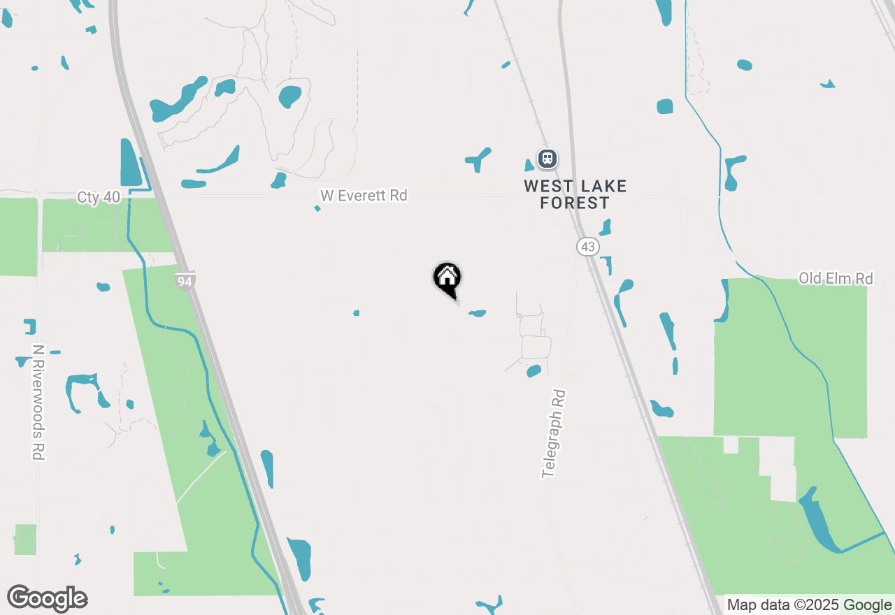 Map of 1280 Kimmer Court, Lake Forest, IL 60045