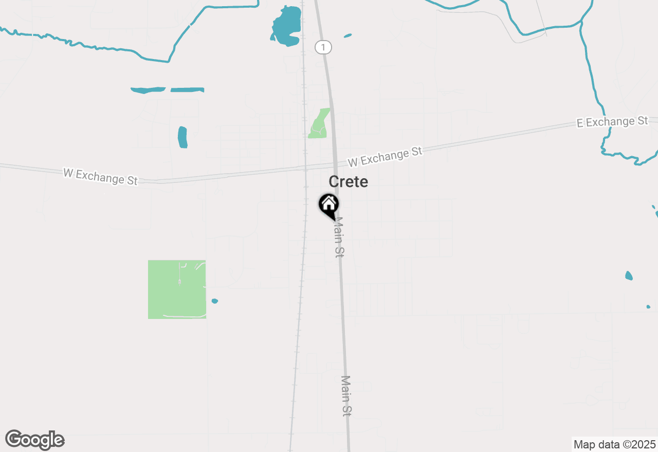 Map of 1460 Main Street, Crete, IL 60417