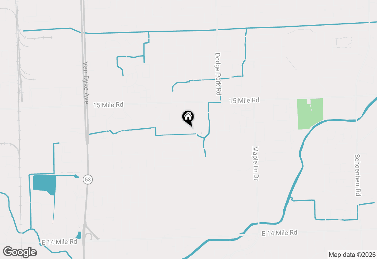 Map of 11242 Glenis Drive, Sterling Heights, MI 48312