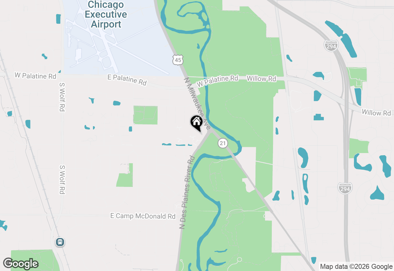 Map of 940 E Old Willow Road #307, Prospect Heights, IL 60070