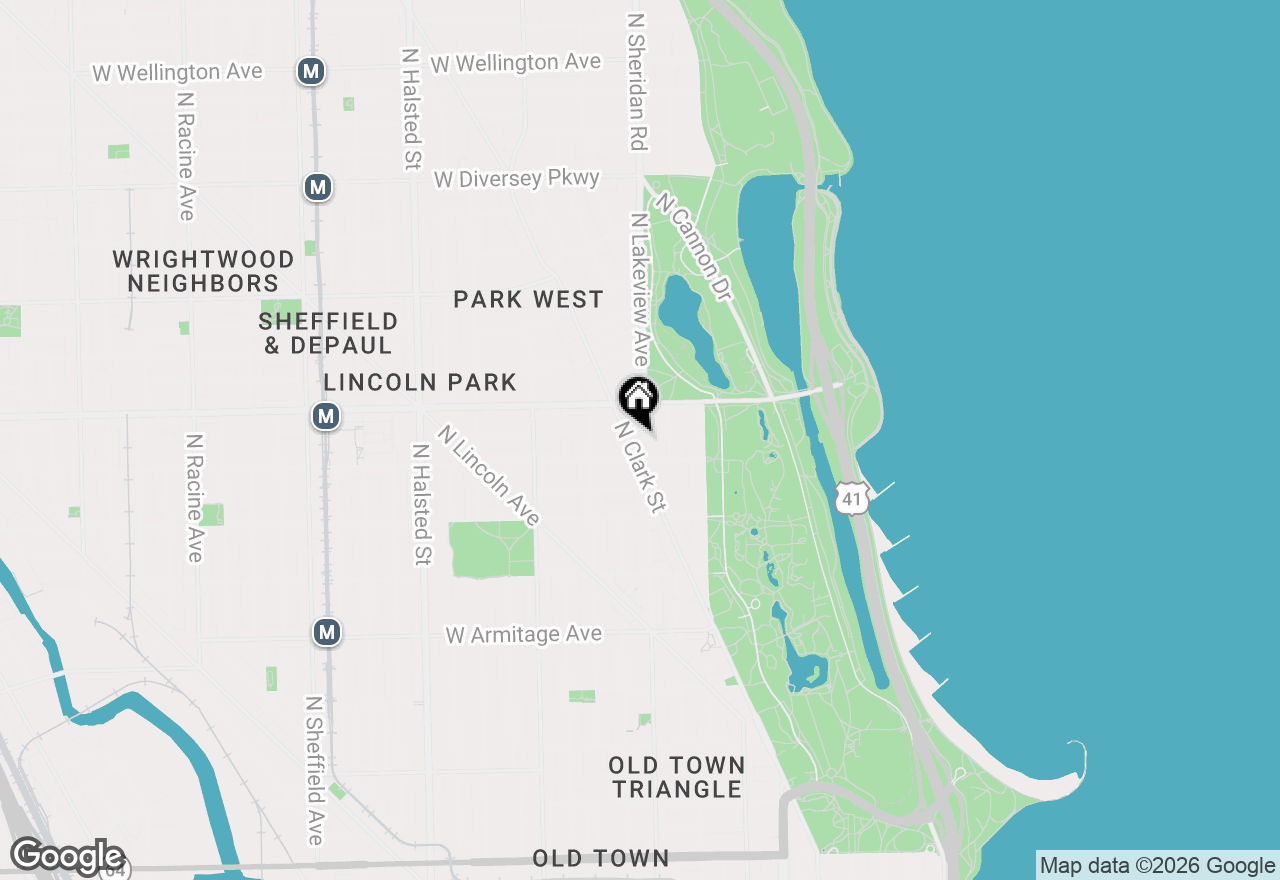 Map of 2317 N Clark Street #305, Chicago, IL 60614