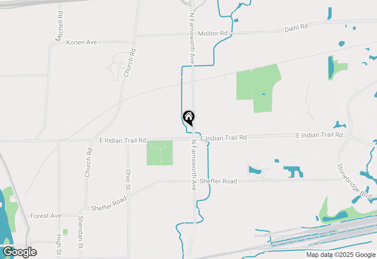 Map of 1250 N Farnsworth Avenue, Aurora, IL 60505