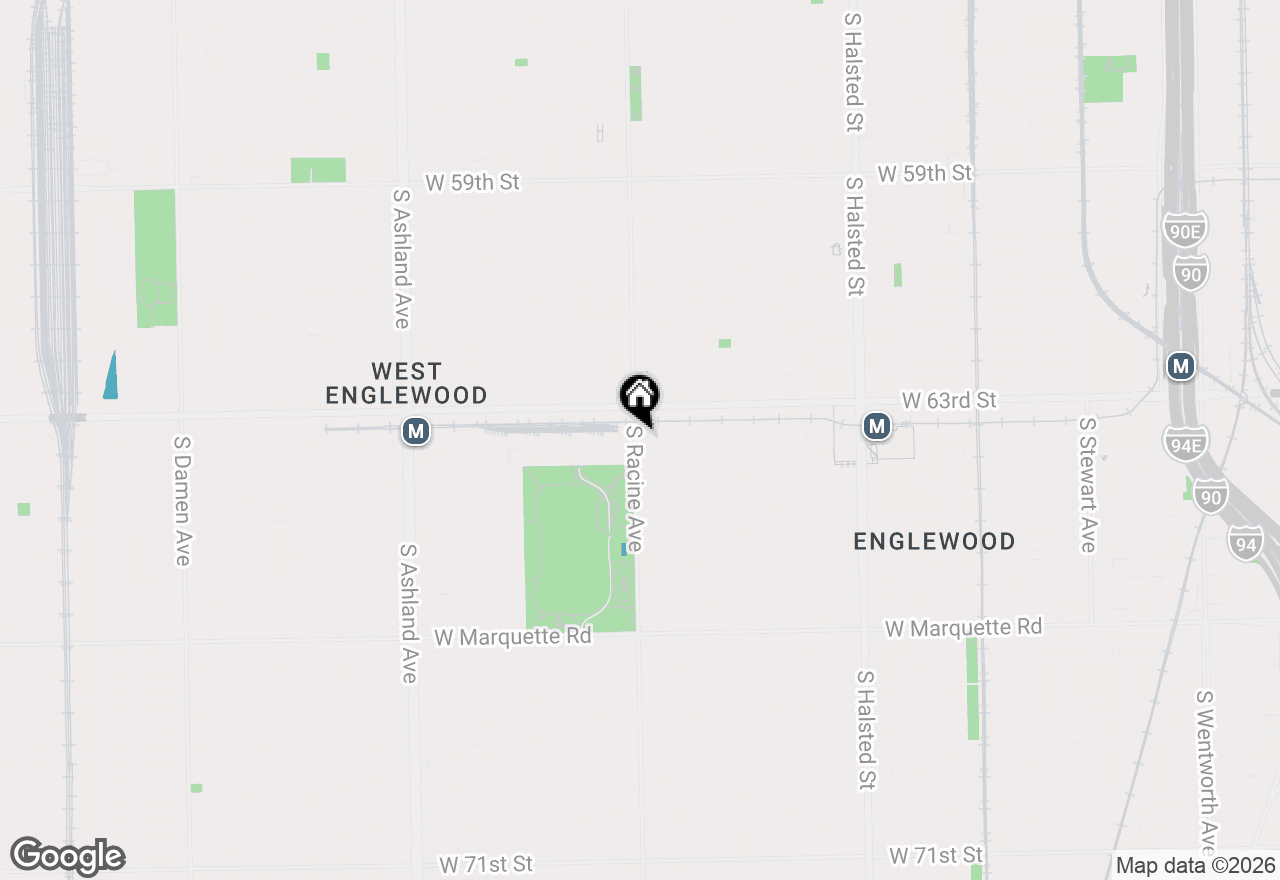 Map of 6333 S Racine Avenue, Chicago, IL 60636